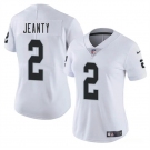 Women's Las Vegas Raiders #2 Ashton Jeanty White 2025 Vapor Football Stitched Jersey