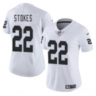 Women's Las Vegas Raiders #22 Eric Stokes White 2025 Vapor Football Stitched Jersey