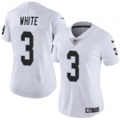 Women's Las Vegas Raiders #3 Zamir White White Vapor Stitched Jersey