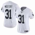 Women's Las Vegas Raiders #31 Raheem Mostert White 2025 Vapor Football Stitched Jersey