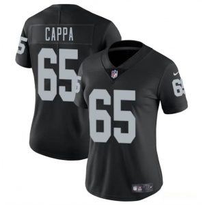 Women's Las Vegas Raiders #65 Alex Cappa Black 2025 Vapor Football Stitched Jersey