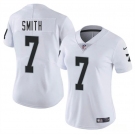 Women's Las Vegas Raiders #7 Geno Smith White 2025 Vapor Football Stitched Jersey