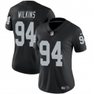 Women's Las Vegas Raiders #94 Christian Wilkins Black Vapor Football Stitched Jersey