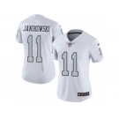 Women's Nike Oakland Raiders #11 Sebastian Janikowski Limited White Rush NFL Jersey