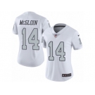 Women's Nike Oakland Raiders #14 Matt McGloin Limited White Rush NFL Jersey