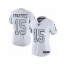 Women's Nike Oakland Raiders #15 Michael Crabtree Limited White Rush NFL Jersey