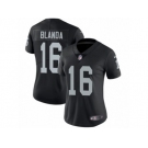 Women's Nike Oakland Raiders #16 George Blanda Vapor Untouchable Limited Black Team Color NFL Jersey