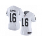 Women's Nike Oakland Raiders #16 George Blanda Vapor Untouchable Limited White NFL Jersey