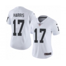 Women's Nike Oakland Raiders #17 Dwayne Harris White Vapor Untouchable Elite Player NFL Jersey