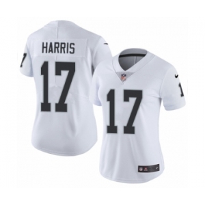 Women's Nike Oakland Raiders #17 Dwayne Harris White Vapor Untouchable Elite Player NFL Jersey
