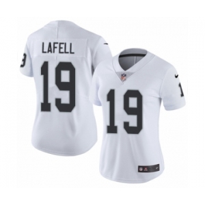 Women's Nike Oakland Raiders #19 Brandon LaFell White Vapor Untouchable Limited Player NFL Jersey