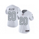 Women's Nike Oakland Raiders #20 Nate Allen Limited White Rush NFL Jersey