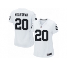 Women's Nike Oakland Raiders #20 Obi Melifonwu Limited White NFL Jersey