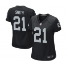 Women's Nike Oakland Raiders #21 Sean Smith Black Team Color NFL Jersey