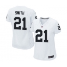 Women's Nike Oakland Raiders #21 Sean Smith White NFL Jersey