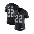 Women's Nike Oakland Raiders #22 Rashaan Melvin Black Team Color Vapor Untouchable Limited Player NFL Jersey