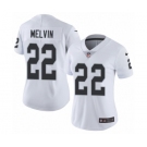 Women's Nike Oakland Raiders #22 Rashaan Melvin White Vapor Untouchable Limited Player NFL Jersey