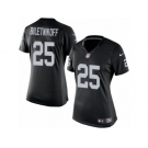 Women's Nike Oakland Raiders #25 Fred Biletnikoff Limited Black Team Color NFL Jersey