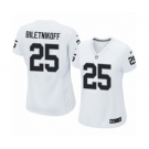 Women's Nike Oakland Raiders #25 Fred Biletnikoff White NFL Jersey