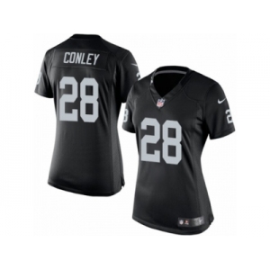 Women's Nike Oakland Raiders #28 Gareon Conley Limited Black Team Color NFL Jersey