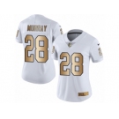 Women's Nike Oakland Raiders #28 Latavius Murray Limited White Gold Rush NFL Jersey