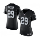 Women's Nike Oakland Raiders #29 David Amerson Black Team Color NFL Jersey