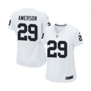 Women's Nike Oakland Raiders #29 David Amerson White NFL Jersey