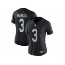 Women's Nike Oakland Raiders #3 E. J. Manuel Vapor Untouchable Limited Black Team Color NFL Jersey