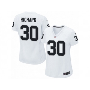 Women's Nike Oakland Raiders #30 Jalen Richard Limited White NFL Jersey