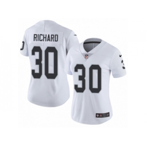 Women's Nike Oakland Raiders #30 Jalen Richard Vapor Untouchable Limited White NFL Jersey