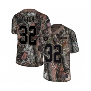 Women's Nike Oakland Raiders #32 Jack Tatum Limited Camo Rush Realtree NFL Jersey
