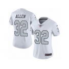 Women's Nike Oakland Raiders #32 Marcus Allen Limited White Rush NFL Jersey