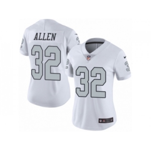 Women's Nike Oakland Raiders #32 Marcus Allen Limited White Rush NFL Jersey