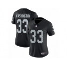 Women's Nike Oakland Raiders #33 DeAndre Washington Vapor Untouchable Limited Black Team Color NFL Jersey