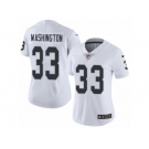 Women's Nike Oakland Raiders #33 DeAndre Washington Vapor Untouchable Limited White NFL Jersey