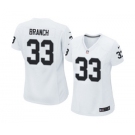 Women's Nike Oakland Raiders #33 Tyvon Branch White NFL Jersey