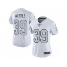 Women's Nike Oakland Raiders #39 Keith McGill Limited White Rush NFL Jersey