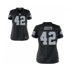 Women's Nike Oakland Raiders #42 Karl Joseph Black Team Color NFL Jersey