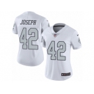 Women's Nike Oakland Raiders #42 Karl Joseph Limited White Rush NFL Jersey