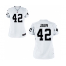 Women's Nike Oakland Raiders #42 Karl Joseph White NFL Jersey