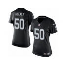 Women's Nike Oakland Raiders #50 Ben Heeney Limited Black Team Color NFL Jersey