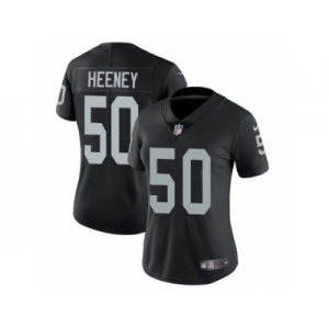 Women's Nike Oakland Raiders #50 Ben Heeney Vapor Untouchable Limited Black Team Color NFL Jersey