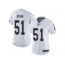 Women's Nike Oakland Raiders #51 Bruce Irvin Vapor Untouchable Limited White NFL Jersey