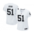 Women's Nike Oakland Raiders #51 Bruce Irvin White NFL Jersey