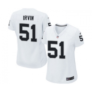 Women's Nike Oakland Raiders #51 Bruce Irvin White NFL Jersey