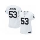 Women's Nike Oakland Raiders #53 Jelani Jenkins Limited White NFL Jersey