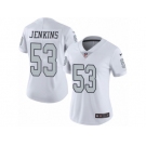 Women's Nike Oakland Raiders #53 Jelani Jenkins Limited White Rush NFL Jersey