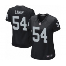 Women's Nike Oakland Raiders #54 Emmanuel Lamur Game Black Team Color NFL Jersey