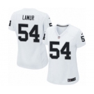 Women's Nike Oakland Raiders #54 Emmanuel Lamur Game White NFL Jersey