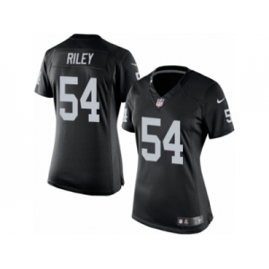 Women's Nike Oakland Raiders #54 Perry Riley Limited Black Team Color NFL Jersey